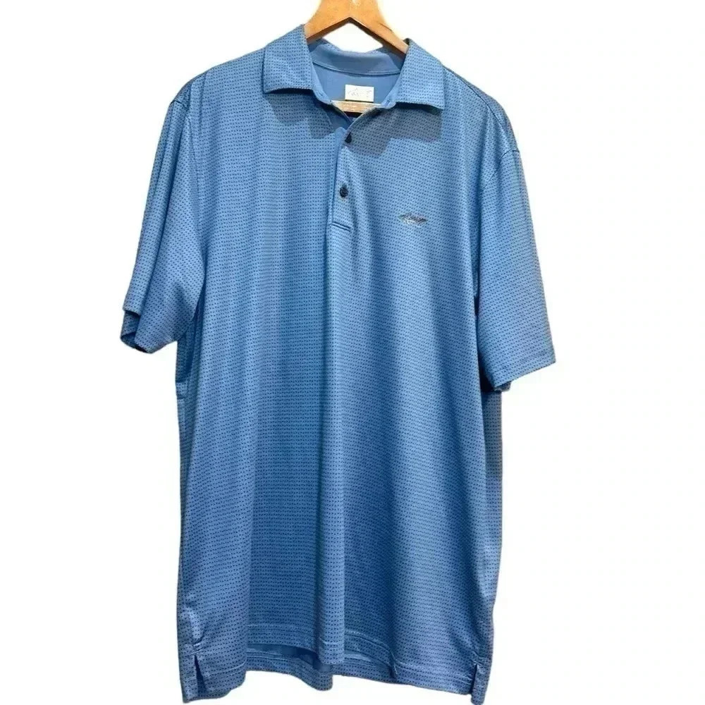 Greg Norman Golf Polo Men Size Large Blue